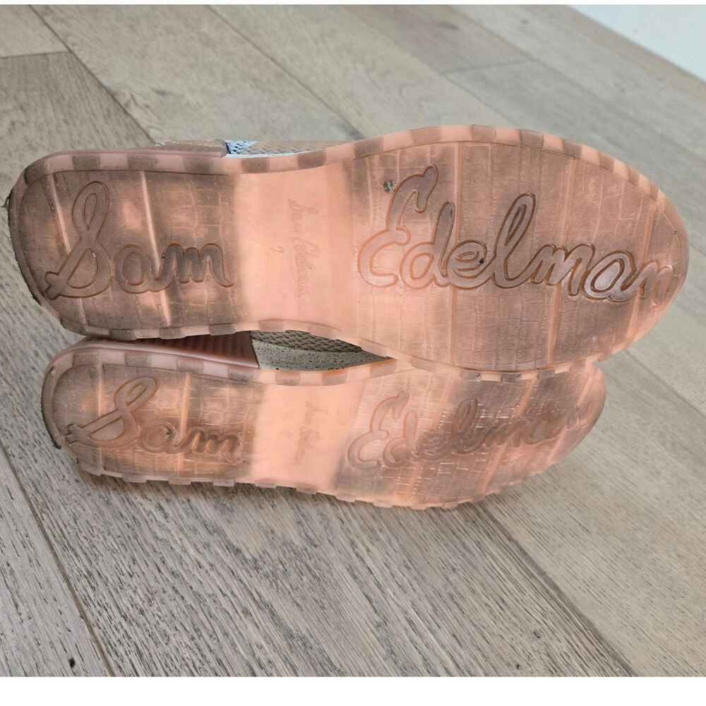 Sam Edelman Darsie Jogger Women's  Size 7  Low Top Lace Up Multicolor Sneakers - Picture 4 of 4